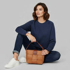 Sweat-shirt col rond femme Eliza – Manches longues, coton mélangé – photo 1