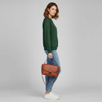 Sweat-shirt col rond femme Eliza – Manches longues, coton mélangé – photo 5