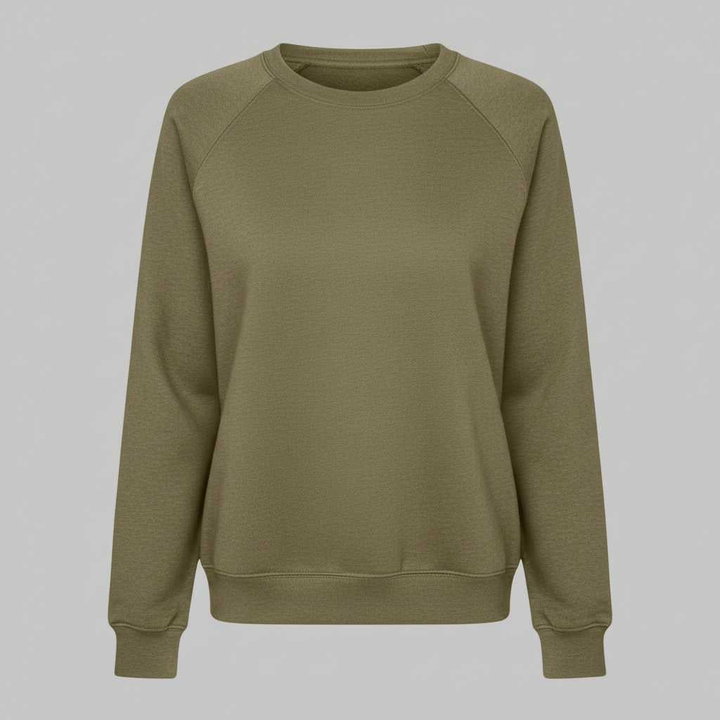Sweat-shirt col rond femme Eliza – Manches longues, coton mélangé – photo 8