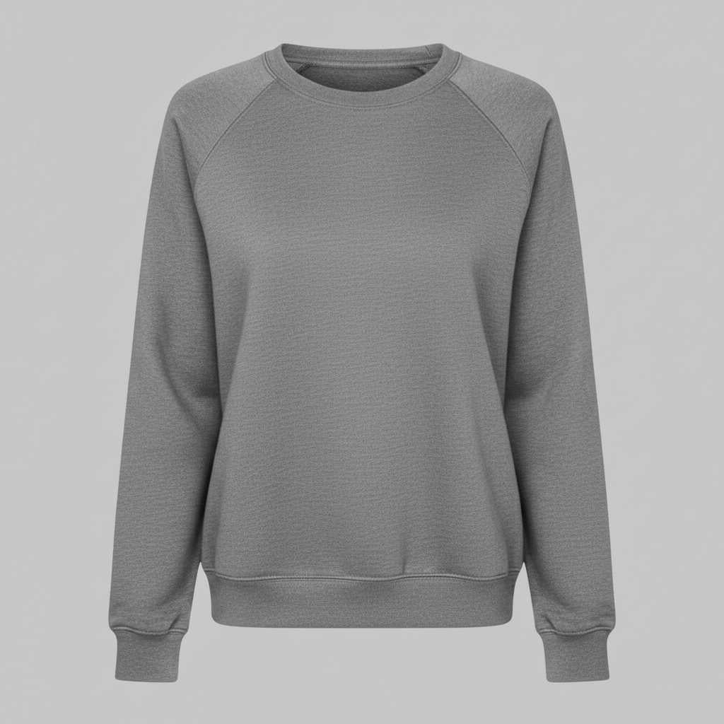 Sweat-shirt col rond femme Eliza – Manches longues, coton mélangé – photo 9