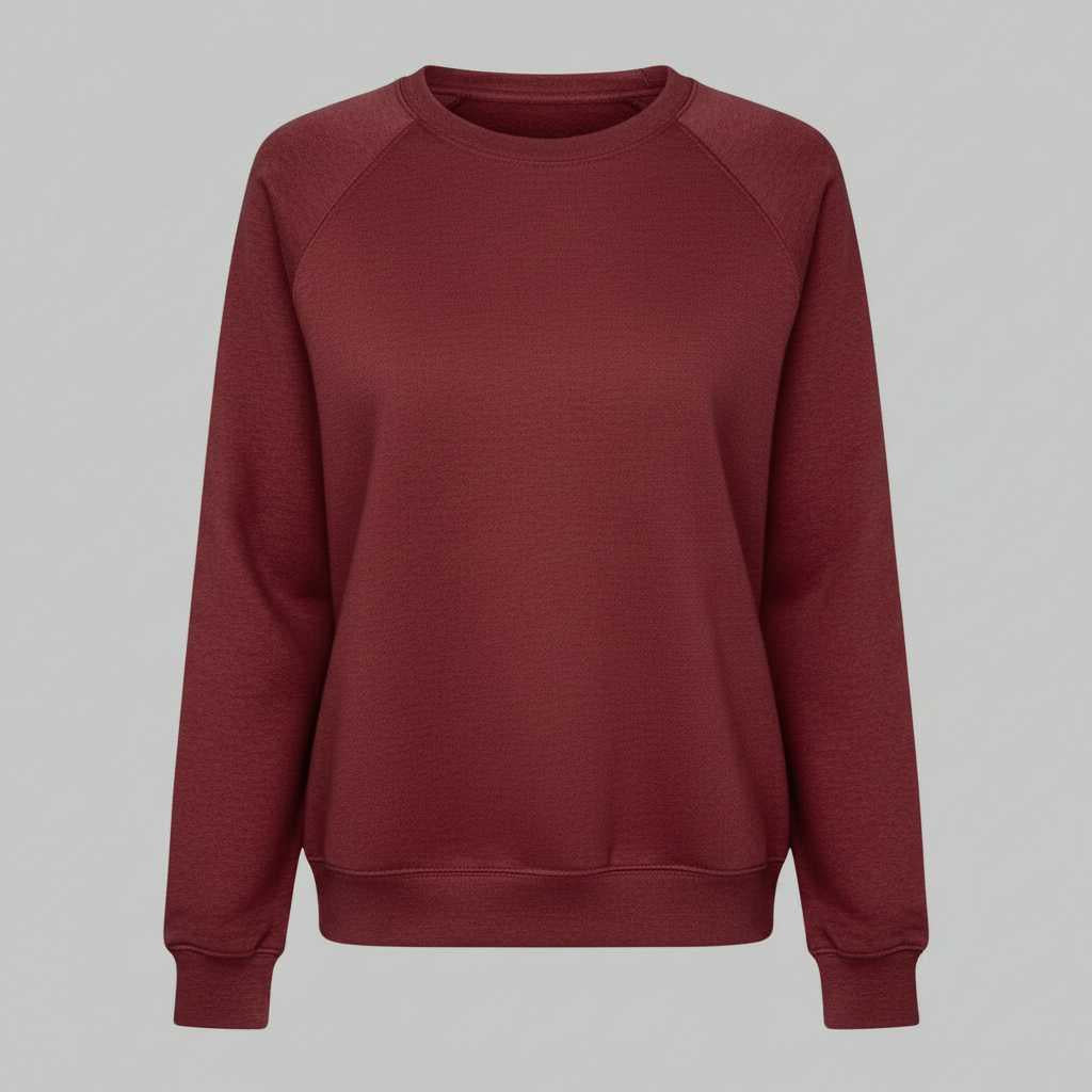 Sweat-shirt col rond femme Eliza – Manches longues, coton mélangé – photo 12