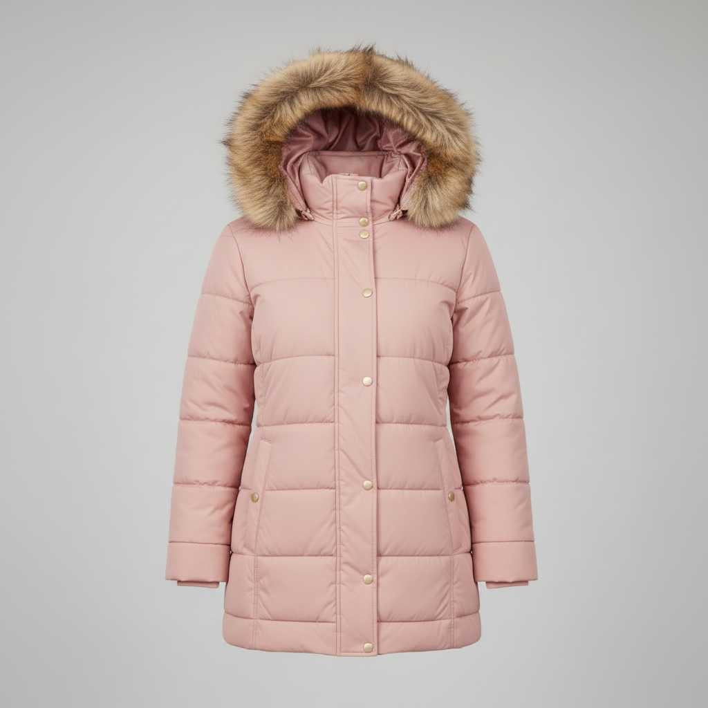 Veste matelassée à capuche pour femme – Fermeture à boutons-pression – photo 10