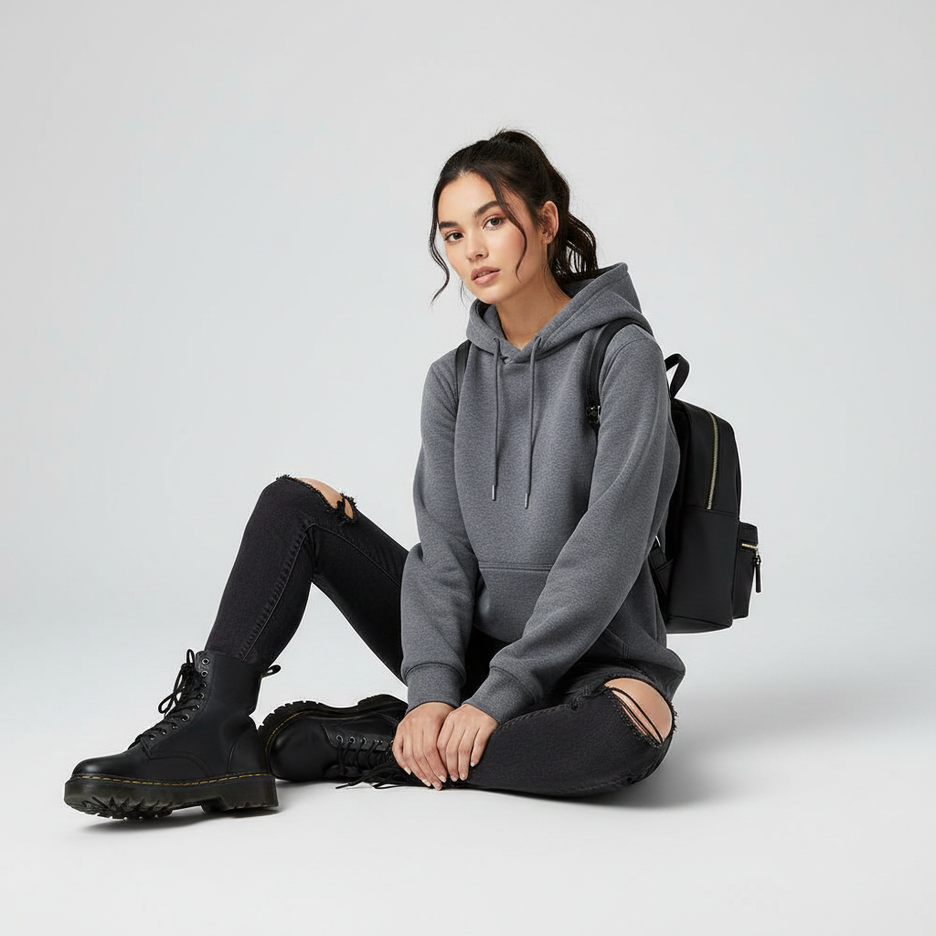 Sweat à capuche femme – Hoodie coupe ample pour le quotidien – photo 1