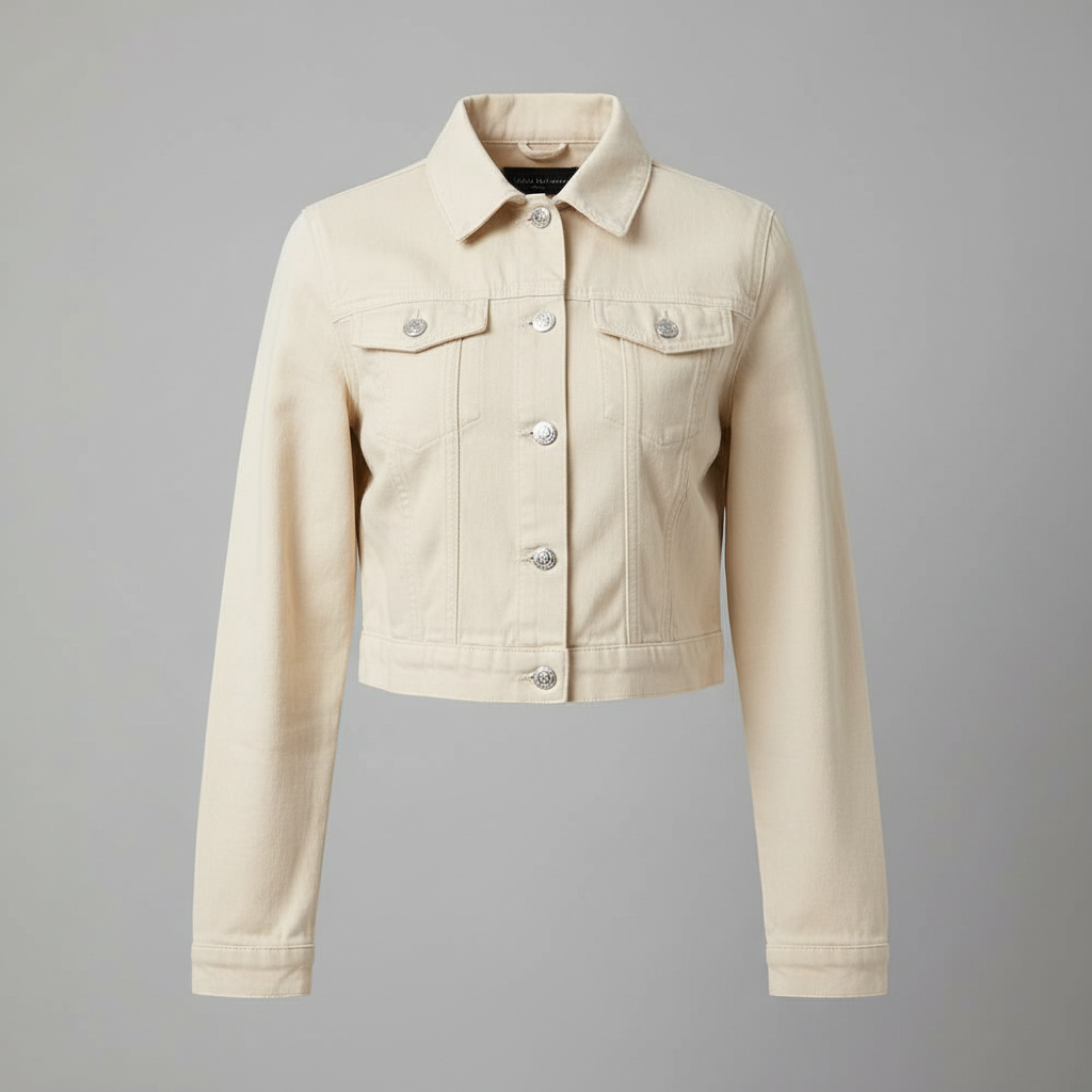 Veste en jean femme 100 % coton – Coupe classique pour l'automne – photo 5