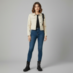Veste en jean femme 100 % coton – Coupe classique pour l'automne – photo 2
