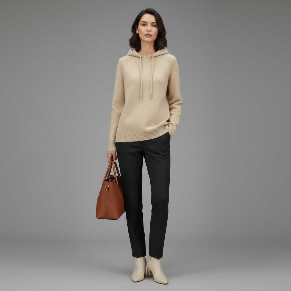 Sweat à capuche femme coupe ample – Style confortable – photo 3