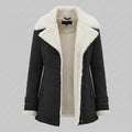Veste en jean doublée mi-longue femme – Chaude pour l'hiver – photo 5