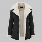 Veste en jean doublée mi-longue femme – Chaude pour l'hiver – photo 5