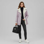 Veste en jean doublée mi-longue femme – Chaude pour l'hiver – photo 1