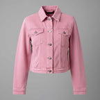 Veste en denim unie femme – Style streetwear, poches poitrine – photo 4
