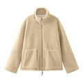 Veste oversize femme à col montant – Zip double sens – photo 4