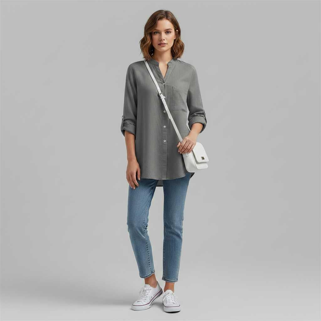 Chemisier en coton femme Vera – Style décontracté – photo 3